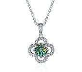 JoyceJelly 1 Carat Real Moissanite Pendant Necklace For Women D color 925 Sterling Silver Fine Jewelry Lady's Clavicle Chain