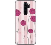 Tumundosmartphone Funda Gel Tpu para Xiaomi Redmi Note 8 Pro diseño Flores Vintage Dibujos