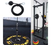 Heavy Duty Fitness LAT Lift Pulley Cable System Steel Rope, Biceps , Triceps Roller  home and gym Equipment Cable Replacement