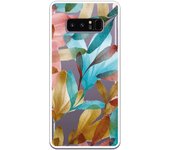 Funda compatible con Samsung Galaxy Note 8 - Flores Acuarela