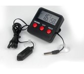 Kit de termómetro/higrómetro digital de máx./mín. con sondas externas para terrario de reptiles