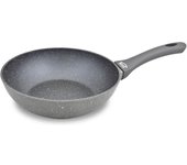 Shoppe house - Sartén Honda estilo Wok de Aluminio Forjado con 5 Capas de Revestimiento Antiadherente StoneTech Piedra