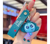30PCS Set wholesale Inside Out keychain Plush Cartoon Character keychain Pendant Personality Creative Glue Doll Small Pendant