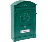 ARREGUI Residencia Buzón Exterior Vintage de Aluminio Tamaño M (Correo DIN A4 y Revistas) | Buzón de Pared Mediano | Buzón de Correo de Estilo Clásico | Fácil de Instalar
