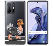 Funda Silicona Transparente para Xiaomi 11T 5G / 11T Pro 5G diseño Avestruz Dibujos