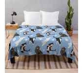 Black Cat Soft Throw Blanket Microplush Warm Blankets Lightweight Tufted Fuzzy Flannel Fleece Throws Blanket for Bed Sofa Couch