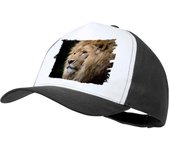 MERCHANDMANIA GORRA COLOR leon majestuoso salvaje selva savana feroz fiera color cap