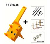 6/8/10mm Drill Bit Woodworking Dowel Jig Drilling Doweling Hole Saw Drill Guide Hole Locator For Carpentry Straight Hole Clamp