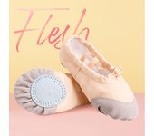 Girls' Drawstring Ballet Shoes Kids Soft Soled Dance Flats Adult Perfessional Dance Shoes Wear Resistant Non-slip Ballerina Shoe