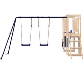 vidaXL Parque infantil de exterior madera maciza de pino