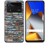 Funda Silicona para Xiaomi POCO M4 Pro 4G diseño Ladrillo 05 Dibujos