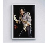 80s Pop Singer Michael Jackson Poster Aesthetics Music Album Cover THRILLER Scream Cat Canvas Print for Wall Art Home Room Decor