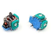 2pcs Blue/White 1pair Replacement Right Left Joystick for PS5 Controller 3D Analog Thumb Stick for PS 5 Dual Sense