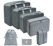 Juego De Bolsas Organizadores De Viaje 7/8/9/10 Pcs Cudos De Empaque Portátiles Para Maleta Ropa Y Zapatos Organizador De Bolsos