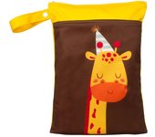 25cmx35cm Wetbag for Diapers Monkey Sloth Owl Prints Waterproof Mommy Bag Washable Reusable Diaper Bag with Two Zipper