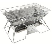 BOPORO Parrilla Barbacoa Incinerador MT3 Acero Inoxidable Plegable Portátil