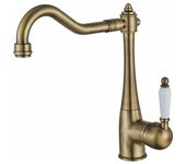 Robinet de Cuisine en laiton vintage, Robinet de Cuisine Antique orientable a 360 °, Robinet d'évier Maison de Campagna à haute pression, Robinet mitigeur de cuisine