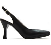 DESIREE SARI/88 Zapato clásico,de salón,destalonado,con puntera fina,tacón de aguja,de piel,suela de goma para señora