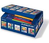 Staedtler noris 326 pack de 100 rotuladores de punta fina - trazo 1mm aprox - tinta base de agua - colores surtidos