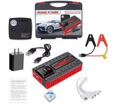 Arrancador de baterias de coche Cargador de energía portátil de arranque de emergencia para coche, potenciador de 49800mAh, adecuado para coches de gasolina de 6,0l o diésel de 4,0l