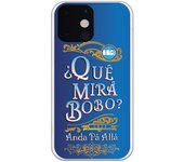 Funda para iPhone 13 Mini con frase -que mira bobo-