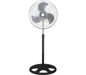 Ventilador de Pie de Alta Potencia 80W, 18pulgadas, 45cm de diametro, Ventilador Altura Regulable hasta 130cm, 3 Velocidad Ajustable, Con base Redondo Ancho para Mayor Estabilidad, Pequeñpos Aparatos de Electricos, Pequeños Electrodomesticos Climatizacion