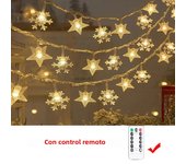 1M-30M LED Garland Holiday Star Snowflakes String Fairy Lights Ornaments Christmas Tree Decorations for Home Party Navidad 2025