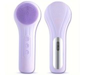 Cepillo eléctrico limpiador facial, exfoliante de silicona para el rostro, cepillo de limpieza facial para hombres y mujeres, cepillo de limpieza de masaje de vibración con temperatura constante recargable