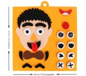 30cm/11.8in Change Face 3D Puzzle Funny Game Children Montessori Learning Educational Toys for Kids Facial Expression Sticker