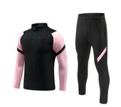 new Sports Set  Parisian   Fans Half Zipper Jacket Training wear games Jerseys Soccer  Kit aldult  Tops and trousers Casual Wear