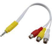 Adaptador de entrada RCA a AV de 3,5 mm para TV TCL - Cable de repuesto para componentes de audio y vídeo