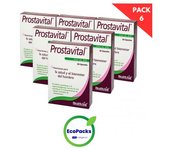 Prostavital Health Aid Ecopack 6 - Fórmula Natural - 30 Cápsulas