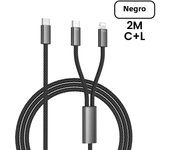 2-in-1 PD 60W USB C To Type C Lighting 5A Fast Charging iPhone15 16 Samsung QC 3.0 Fast Charging Mobile Phone USB Charger Cord