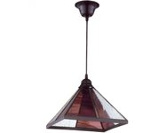 Fabrilamp - Colgante Farol Piramide Violeta 1xe27 Regx27