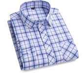 Pure 100% Cotton Plaid Shirts For Men's Long Sleeve High Grade Business Casual Checked Shirt Men Comfortable Office Formal Work