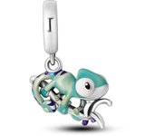 Silver Plated Rainbow Sunflower Beads Animal Elephant Pendant Charms Fit Original Bracelet For Women
