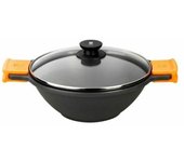 Sartén BRA Braisogona_A272028 Negro Negro/Naranja Metal Aluminio Ø 24 cm Ø 28 cm