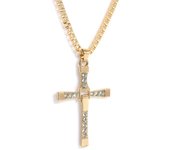 Dominic Toretto The Fast and The Furious Celebrity Vin Diesel Item Crystal Jesus Men Cross Pendant Necklace Gift Jewelry