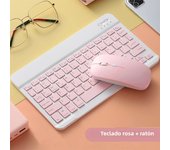 Bluetooth Keyboard Mouse For iPad Xiaomi Samsung Huawei Phone Tablet Slim Mini Wireless Keyboard For Android IOS Windows Pink