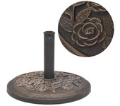 vidaXL Base de Sombrilla de Resina Bronce 9kg Terraza y Jardin Forma Semicircular, Circular