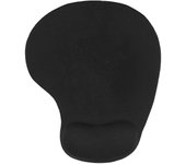Alfombrilla de ratón con soporte de gel para muñecas - Alfombrilla de diseño para gamepad con base de goma para ordenador portátil - Superficie de textura especial antideslizante de silicona (negro)