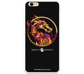 Funda original compatible con iPhone 6 Plus o 6S Plus con un diseño de Mortal Kombat Logo Fire
