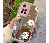 Chrysanthemum Fasion Phone Case For POCO F3 F5 M4 X3 X4 NFC Pro For Xiaomi 13 12 13 11 10 5G Lite Plus Makeup Mirror Coque Cover