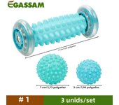Massage Ball - Foot Pain Therapy Kit - Plantar Fasciitis, Heel Spur, Sore Muscles, Trigger Point - Back, Arm, Neck, Shoulder,Leg