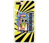 Funda original compatible con iPhone 7 Plus con un diseño de Rick y Morty Rick Wubba con un diseño de TPU MATE