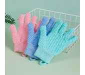 1 Pack Of Five Finger Bath Gloves Creative Home Body Massage Sponge Lazy Bath Gloves Deodorant Massage Elastic Bath Scrub Mud
