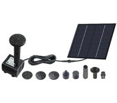 Fuente de bomba solar, fuente solar de 1,4 W sin batería ni plantas eléctricas para decoración de estanque/piscina/jardín