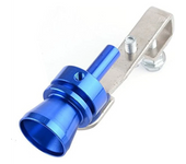 Voiture Turbo Sound d'échappement sifflet Pipe échappement Simulador de válvula de soplado - tamaño M (color azul)