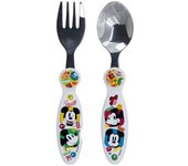 SET 2 CUBIERTOS METALICOS MICKEY