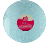 Glotomania - Cake Drum Redondo Azul Bebe (Funcajes) - 25 Cm Ø - Cartón Resistente